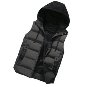 Chaleco acolchado para invierno, ropa informal de algodón, transpirable, ligero, de moda, con cuello levantado, chaleco acolchado de Color sólido, chaquetas para hombre - Product Image 2