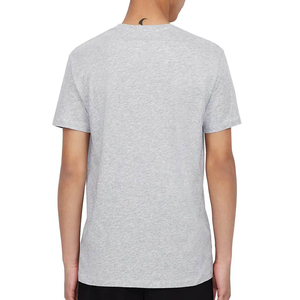 เสื้อยืดคอวีแขนสั้นลำลองทรงเข้ารูปกล้าม100% เสื้อยืดเปล่าแขนสั้นผ้าคอตตอน - Product Image 3