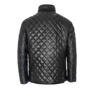 Mode Noir En Cuir Véritable Hommes-Vestes Matelassées Manteau Longed Style Rembourré Avec Taille Personnalisée - Product Image 2