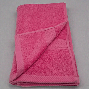 Serviette de Bain Premium Rose Fuchsia 100% Coton Bordure Côtelée Dobby Certifiée Oeko-Tex Ultra Absorbante Haute Densité Vente en Gros - Product Image 3