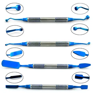 Juego de Instrumentos Quirúrgicos Manuales para Injertos Óseos Dentales, Certificado CE, Acero Inoxidable, 4 Piezas - Product Image 1