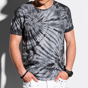 Camisetas Tie Dye de Algodón 100% con Cuello Redondo, Ajuste Delgado, Impresión de Logotipo Personalizada, Servicio OEM, Fabricante de Camisetas Tie Dye - Product Image 1