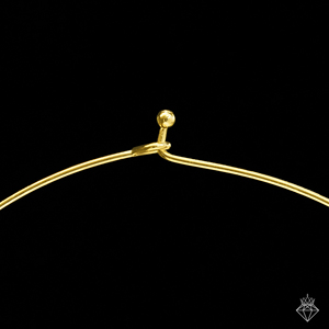 PRAO Anti-ternissement jonquille Halsel collier fait à la main en vrac bijoux de mode pour les femmes à la mode plaqué or en laiton lien chaîne Style - Product Image 5