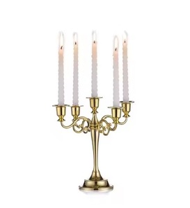 Haute vente candélabre en métal candélabre haut Garde métal dernière conception bougeoir éclairage décor avec personnalisation - Product Image 2