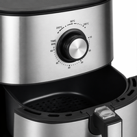 Friteuse à air chaud multifonction en métal grande capacité 5L 6L, four électrique à circulation d'air chaud, appareil de cuisson domestique mécanique