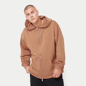 Sweat à capuche zippé épais pour homme, personnalisé, en coton mélangé, lourd, manches longues, décontracté, vente en gros OEM - Product Image 1