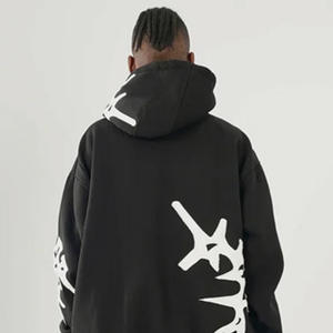 เสื้อฮู้ดผ้ากรดแบบมีฮู้ดสำหรับผู้ชายผู้หญิงเสื้อมีฮู้ดขนาดใหญ่พิเศษปักโลโก้ได้ตามต้องการ - Product Image 5