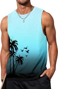 Débardeurs d'entraînement sans manches à capuche pour hommes avec t-shirt graphique pour l'entraînement sportif et musculation - Product Image 6