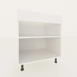 Puertas de armario de cocina de Color madera blanca estilo coctelera Modular moderno MFC/caja de tablero de partículas cocina al aire libre de estilo americano - Product Image 6