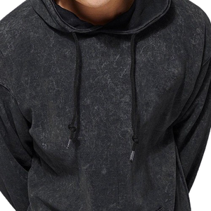 2024 nouveau Design en gros lavage à l'acide à capuche 100% coton Original séchage rapide respirant lavage à l'acide à capuche vêtements décontractés lavage à l'acide à capuche - Product Image 3