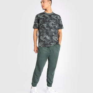 Pantalon de jogging décontracté pour homme en coton, mi-long, écologique, respirant, coupe droite, avec cordon de serrage, jambe large, léger, vente en gros OEM ODM - Product Image 4