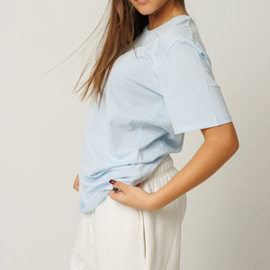 เสื้อยืดผ้าฝ้ายโอเวอร์ไซส์สำหรับผู้ชายและ100% เสื้อยืดคอกลมผ้าคอตตอนไซส์240 GSM - Product Image 6