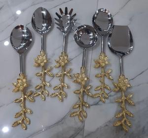 Fournisseur indien Ensemble de couverts artisanaux en acier inoxydable poli miroir pour le service des aliments pour les fêtes Meilleur prix de l'Inde - Product Image 2