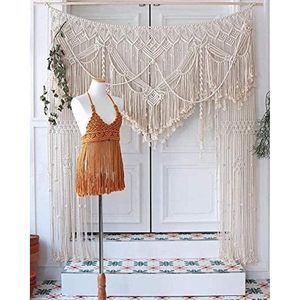 Cortina de Macramé Grande Hecha a Mano, Decoración Boho para Arco de Boda, Elegante Fondo de Macramé para Boda - Product Image 3