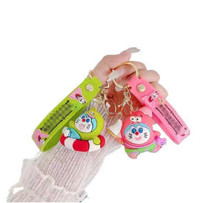 Factory Custom High Quality Keychain for Promotion OEM Soft Rubber 3D Customer logo Anime Cartoon Keychains