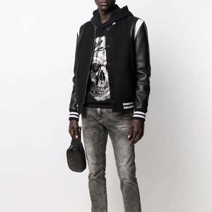 Wholesale Custom latest designs <b>Long</b> Sleeve Baseball varsity <b>jacket</b> <b>Men</b> Plain Blank Letterman sportswear varsity <b>jacket</b> - Product Image 2