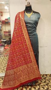 Custom Hand Made Brocade <b>Silk</b> <b>Scarves</b> Hand Woven by Artisans in Intricate Patterns Made From Pure <b>Silk</b> Ideal for Resale - Product Image 3