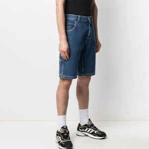 กางเกงขาสั้นผ้ายีนส์ขาสั้นทรงตรงแฟชั่นทรงหลวมสำหรับผู้ชายสำหรับฤดูร้อน - Product Image 3