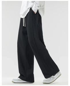 Pantalon de survêtement unisexe coupe décontractée pour hommes et femmes Pantalon de survêtement décontracté et ample pour vêtements de sport Pantalon de survêtement évasé - Product Image 2