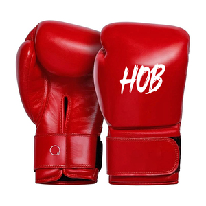Gants de boxe professionnels en gros Logo personnalisé impression doigt complet antidérapant crochet boucle fermeture peau de vache synthétique de haute qualité - Product Image 5