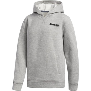 Sweat à capuche décontracté pour homme de haute qualité avec logo essentiel imprimé sur la poitrine, en molleton de coton mélangé, automne/hiver, logo personnalisable - Product Image 1