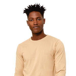 Camiseta clásica de manga larga con cuello redondo Sand Dune unisex-100% algodón Airlume, jersey de 4,2 oz - Product Image 4