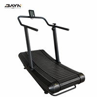 Tapis roulant incurvé BN à cadre en acier renforcé, autonome, sans alimentation électrique, pour salle de sport à domicile, studio d'entraînement professionnel haut de gamme
