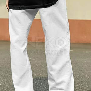 "Pantalones de lona holgados lavados para hombre: el mejor vendedor MOQ bajo de cintura media ligero a la moda" - Product Image 5