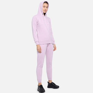 Cómodo traje de jogging para mujer con chaqueta y pantalones con cremallera completa para actividades al aire libre, fitness y estilo de vida deportivo - Product Image 6