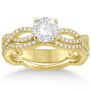 Bague de fiançailles en or jaune 18 carats avec diamant de 0,65 carat, bijoux de mariage élégants - Product Image 5