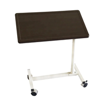 Table de chevet en bois au design moderne avec roulettes verrouillables, bureau pour ordinateur portable à hauteur réglable