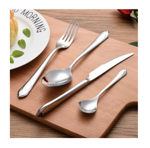 Vaisselle en forme de feuille dorée manche cuillère fourchette couteau cuisine couverts décoratifs couverts de table - Product Image 3