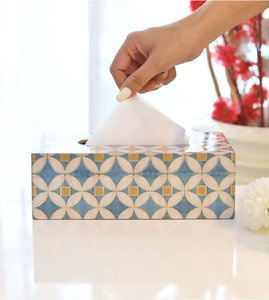 Artesanías personalizadas Caja de pañuelos de madera de alta calidad con diseño impreso Buen diseño Artículo de decoración impresa - Product Image 5