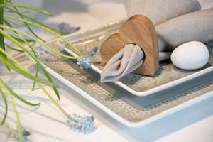 Ronds de serviette, ronds de serviette en rotin, ronds de serviette en osier, décor de table - Product Image 3