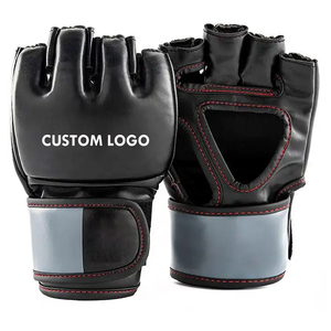 Guantes de MMA de Cuero/Microfibra de Primera Calidad, Cierre de Gancho y Bucle, Absorción de Humedad, Colores Personalizables para Entrenamiento de Boxeo y MMA - Product Image 1