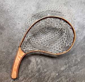 Red de pesca de trucha al por mayor, red de pesca con mosca, marco de madera, Red de aterrizaje de peces con malla de goma suave transparente - Product Image 3