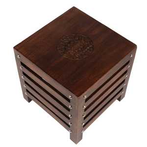 Hermoso taburete hecho a mano de madera Náutica para sentarse sala de estar Oficina balcón decoración muebles para el hogar taburete de mesa pequeño Decoración - Product Image 5