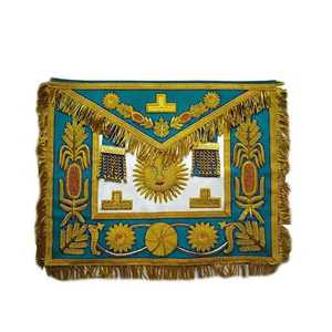 Tablier Regalia de qualité supérieure avec garniture décorative, coutures fines et texture lisse, parfait pour les uniformes de cérémonie et les occasions rituelles - Product Image 6