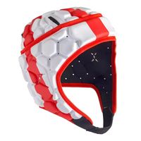 Superventas bandera media cara suave Shell acolchado casco fútbol Rugby Pad Softshell casco 7on7 7V7 autismo epilepsia Scrum Cap OEM