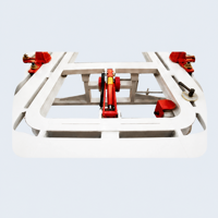Banc de réparation de châssis pour réparation de collision, avec levage hydraulique vertical et alignement de châssis