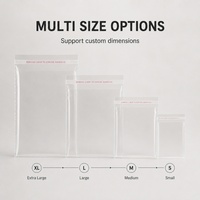 Vente directe d'usine, sac en plastique transparent en cellophane, adhésif transparent, emballage OPP LDPE