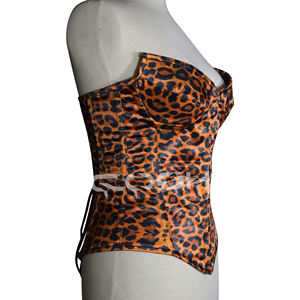 Corsé de Alta Calidad con Estampado de Leopardo |   Top Bustier de Moda - Product Image 3