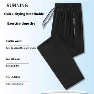 Meilleure vente Vêtements de sport tendance pour athlétisme personnalisables Pantalons droits extensibles Pantalons de gym Pantalons pour hommes - Product Image 5
