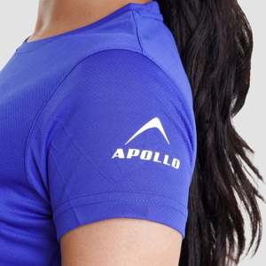 Women's Royal Blue Sports Jersey T-<b>Shirt</b>-Micro Mesh <b>Polyester</b> - Product Image 6