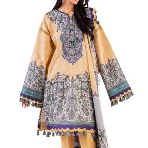 ชุดกระโปรงยาวสไตล์อินเดียสำหรับผู้หญิงชุดปาร์ตี้อินเทรนด์ชุดยาวรอบเอวธรรมชาติย้อม100% ผ้าคอตตอน - Product Image 1