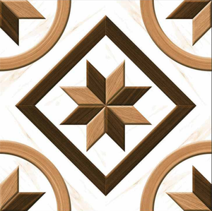 Novac Céramique Inde Modèle-5163 Tapis Conçu 600*600mm Carreaux Satin Mat Surface 9mm Épaisseur pour l'Application au Sol - Product Image 3