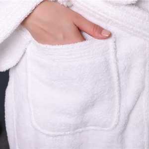 100% algodón logotipo personalizado Waffle bata de baño transpirable Unisex Terry ropa de dormir para hoteles versión de mujer disponible - Product Image 6