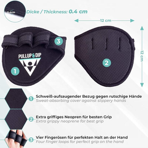 Poignées de main en néoprène personnalisées de haute qualité, coussin en néoprène pur pour la musculation, la musculation, la sécurité, les coussinets de préhension pour la musculation - Product Image 6