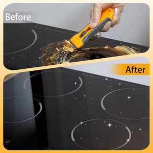 เครื่องมือขูดกาวแบบพกพา 10 ใบมีด พร้อมที่ขูดทำความสะอาดกระจกสำหรับเตาอบ ประตูเตา และขจัดคราบสี - Product Image 5