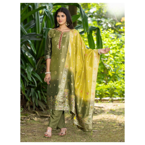 Ensemble Kurtis de 3 pièces de créateur avec un style élégant, idéal pour les tenues de fête au quotidien, les occasions spéciales dans les looks de mode à la mode - Product Image 1